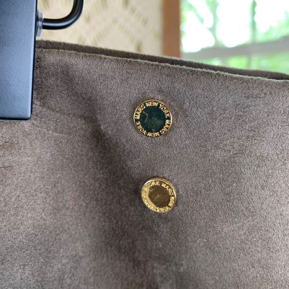 Andrew March taupe faux‎ suede pants XL NWT - Picture 2 of 9